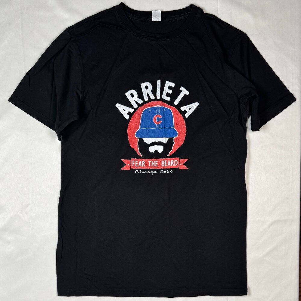 LIKE NEW (S) CHICAGO CUBS ARRIETA FEAR THE BEARD TSHIRT